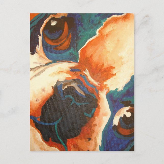 French Bulldog Pet Portrait Postcard (Front)