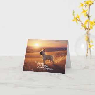 French Bulldog Pet Sympathy Card