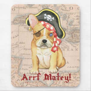 French Bulldog Pirate Mouse Pad