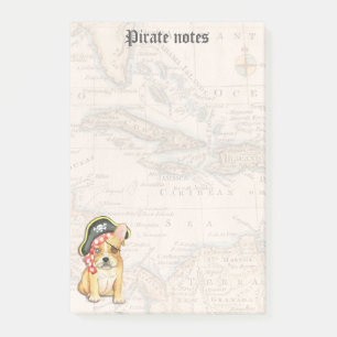 French Bulldog Pirate Post-it Notes