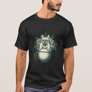 French Bulldog Plant Lover Gift T-Shirt