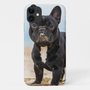 French Bulldog Playing in the Sand iPhone 11 Case