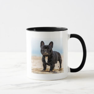 French Bulldog Playing in the Sand Mug