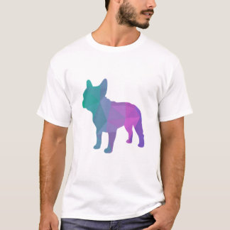 French Bulldog Poly Geometric Graphic T-Shirt