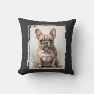 French Bulldog Portrait Cushion