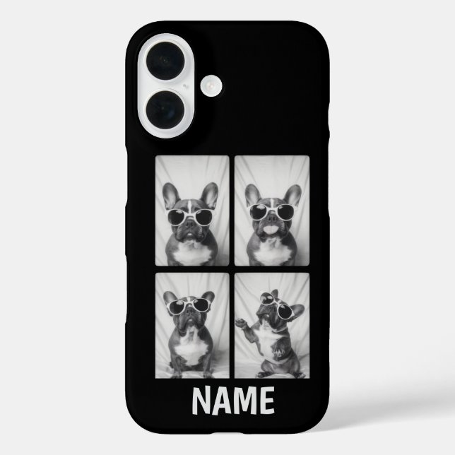 French Bulldog Portrait Personalised Phone Case (Back)