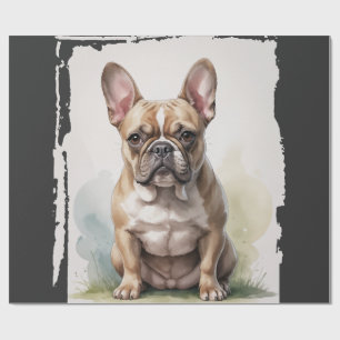 French Bulldog Portrait Wrapping Paper