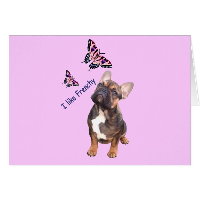 French Bulldog postcard (Front Horizontal)
