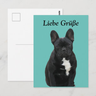 French Bulldog postcard