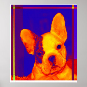 french bulldog poster