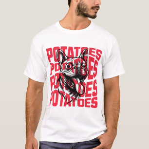 French Bulldog Potatoes Funny T-Shirt Design