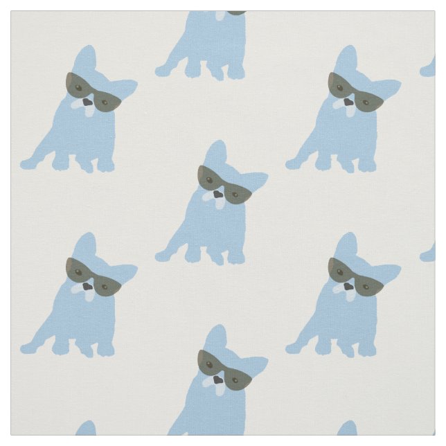 French Bulldog Print Fabric (Swatch)