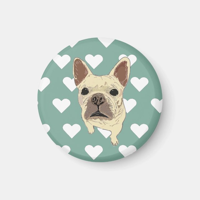 French Bulldog pup Magnet (Front)