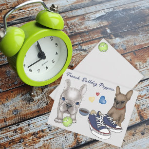 French Bulldog Puppies Holiday Card