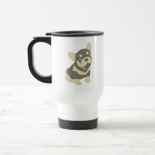 French Bulldog Puppy Cartoon Travel Mug