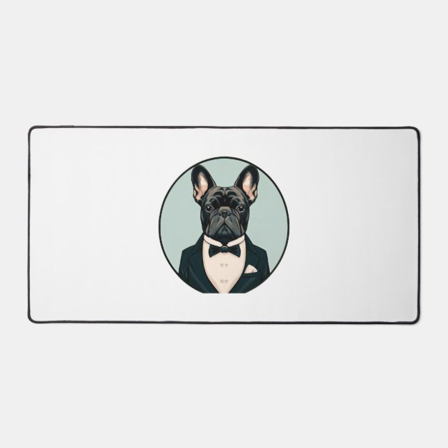 French Bulldog Puppy Desk Mat (Front)