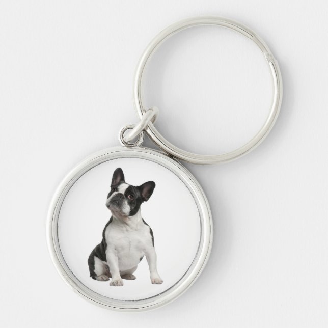 French Bulldog Puppy Dog Mum Adoption Rescue Lover Key Ring (Front)