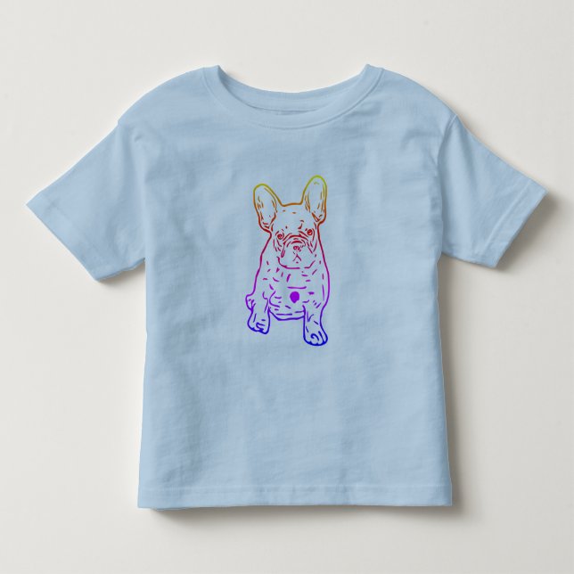 French Bulldog Puppy Heart French Bulldog Toddler T-Shirt (Front)