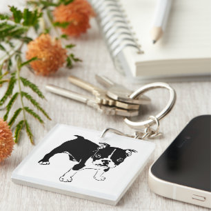 French Bulldog Puppy Key Ring