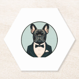 French Bulldog Puppy Paper Coaster