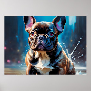 French Bulldog Puppy Poster