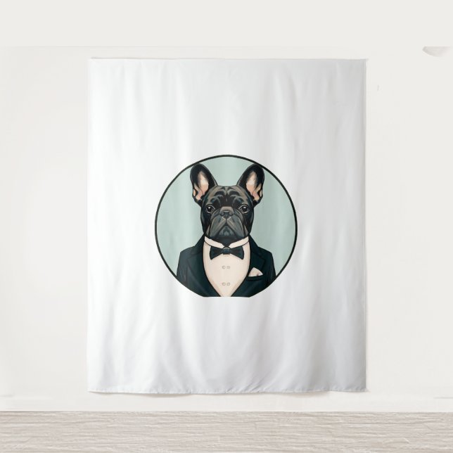 French Bulldog Puppy Tapestry (Front)
