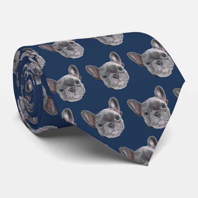 French Bulldog Puppy Tie (Rolled)
