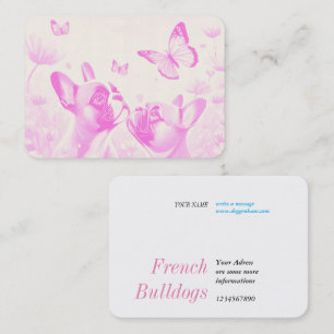French Bulldog red Business Card
