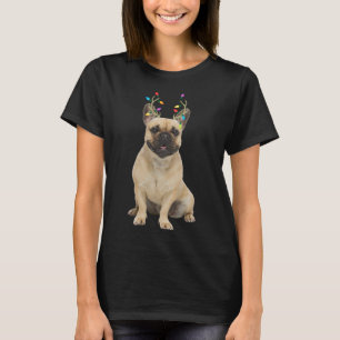 French Bulldog Reindeer Christmas Dog T-Shirt