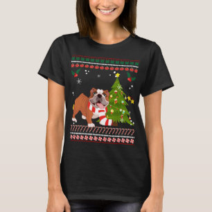 French Bulldog Reindeer Christmas Tree Xmas Gift T-Shirt
