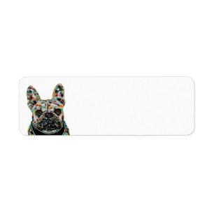 French Bulldog Return Address Label