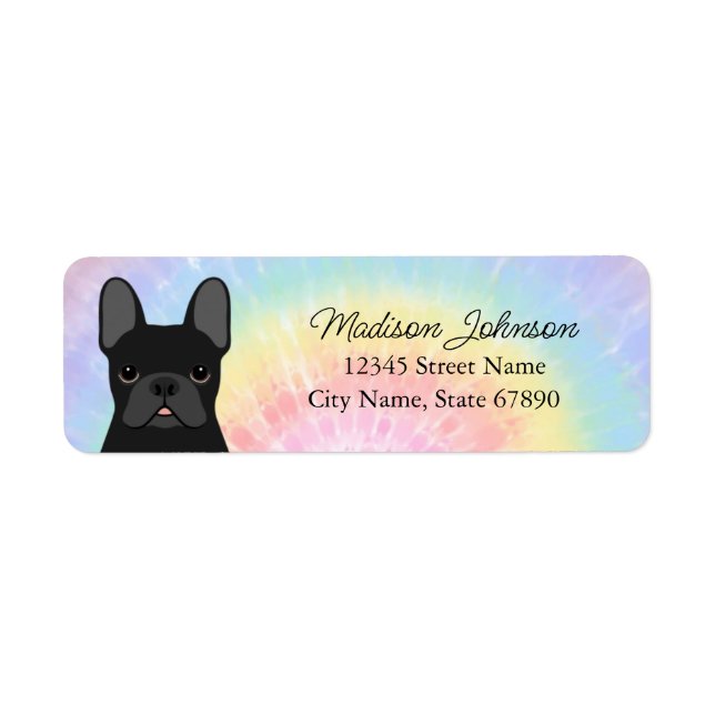 French Bulldog Return Address Labels (Front)