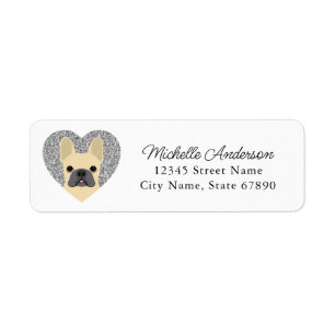 French Bulldog Return Address Labels