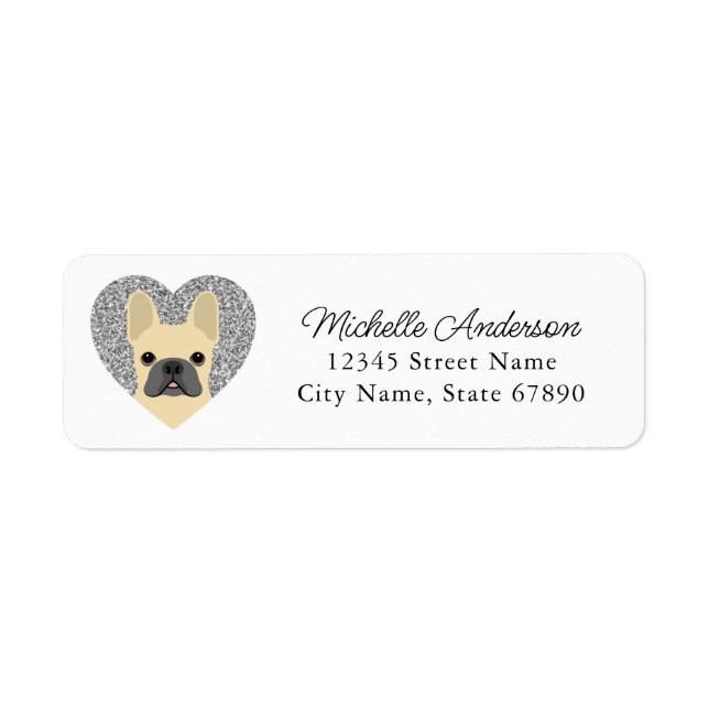 French Bulldog Return Address Labels (Front)