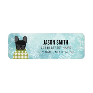 French Bulldog Return Address Labels