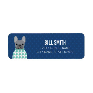 French Bulldog Return Address Labels