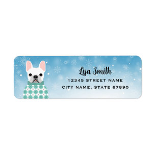 French Bulldog Return Address Labels