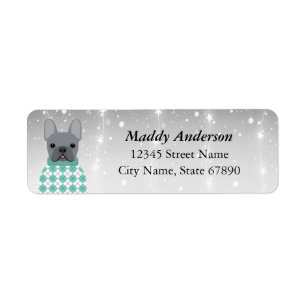 French Bulldog Return Address Labels