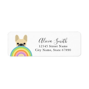 French Bulldog Return Address Labels