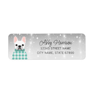 French Bulldog Return Address Labels