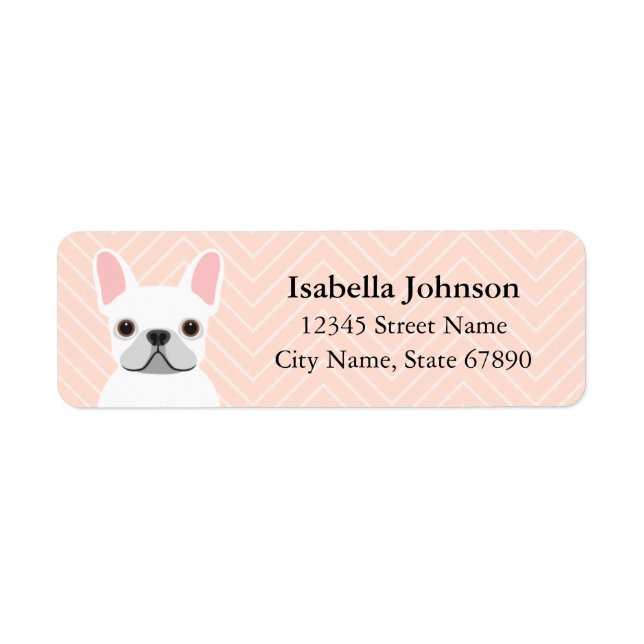 French Bulldog Return Address Labels (Front)