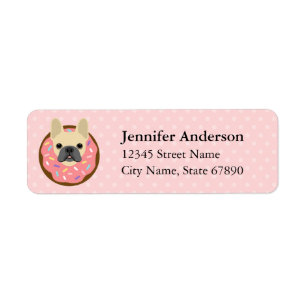 French Bulldog Return Address Labels