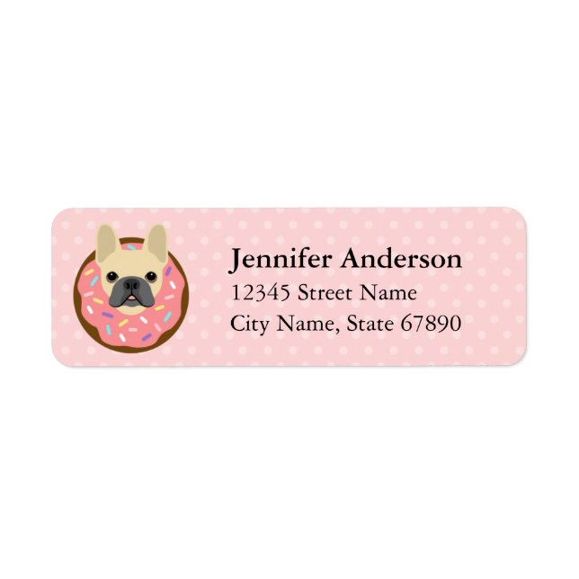 French Bulldog Return Address Labels (Front)