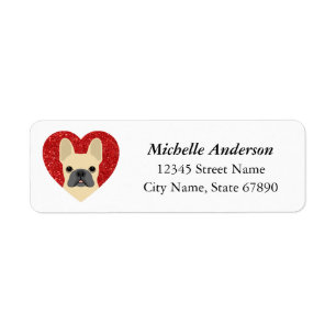 French Bulldog Return Address Labels
