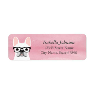 French Bulldog Return Address Labels