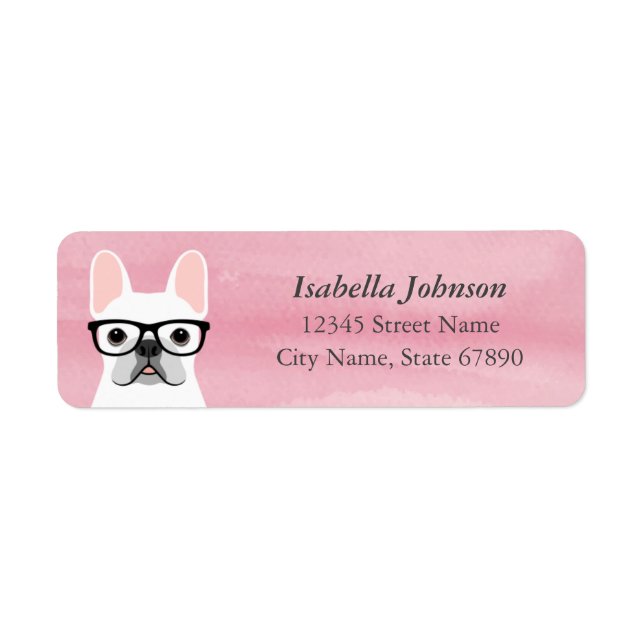 French Bulldog Return Address Labels (Front)