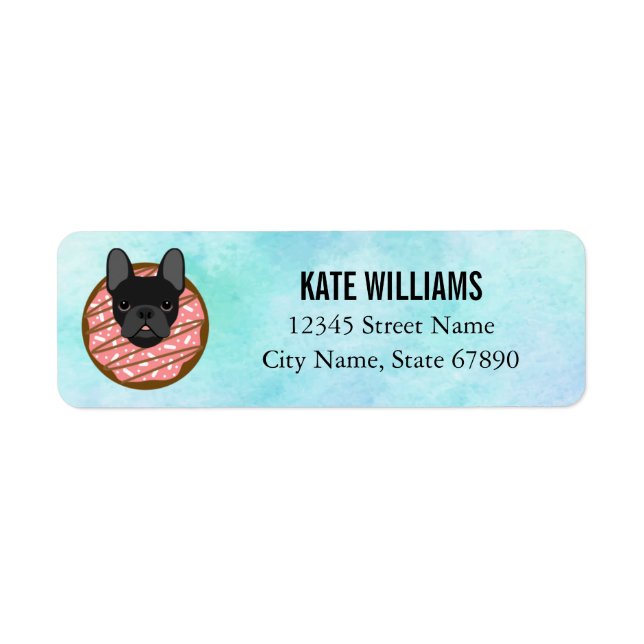 French Bulldog Return Address Labels (Front)