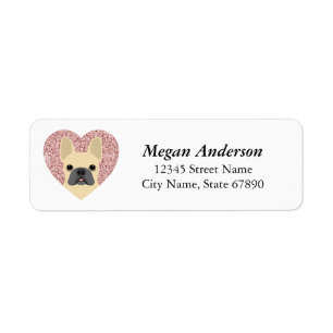French Bulldog Return Address Labels