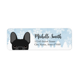 French Bulldog Return Address Labels