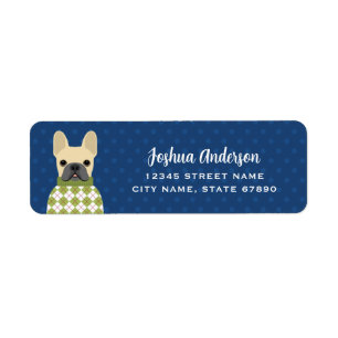 French Bulldog Return Address Labels